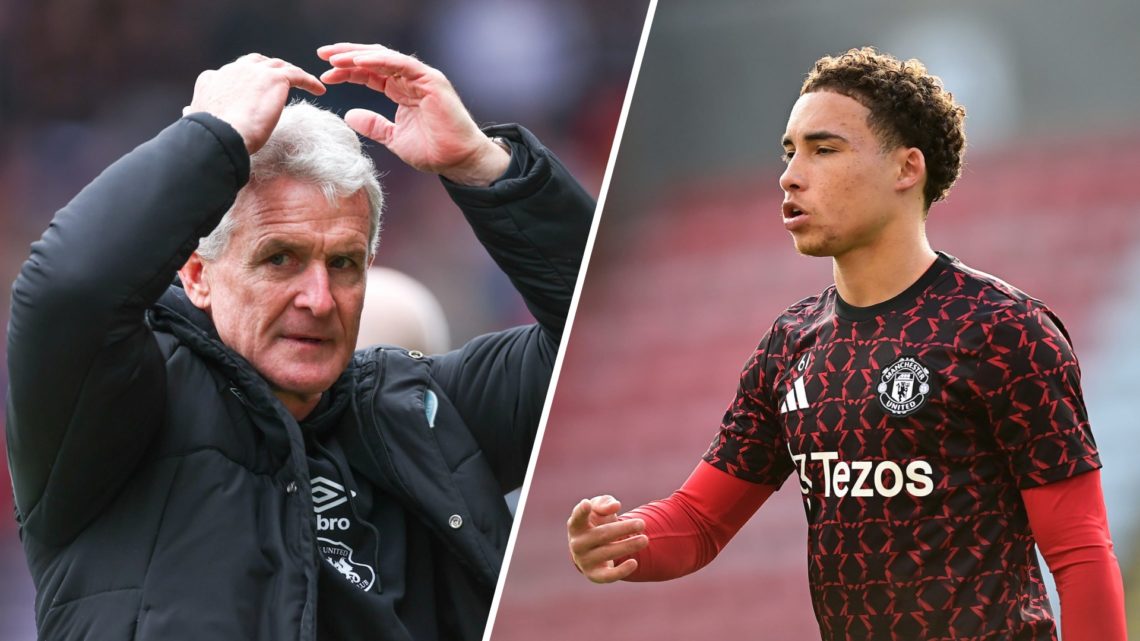 A split image of Carlisle United boss Mark Hughes (L) and Manchester United defender Sam Murray (R)