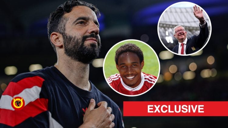 Paul Ince split image with Ruben Amorim and Sir Alex Ferguson