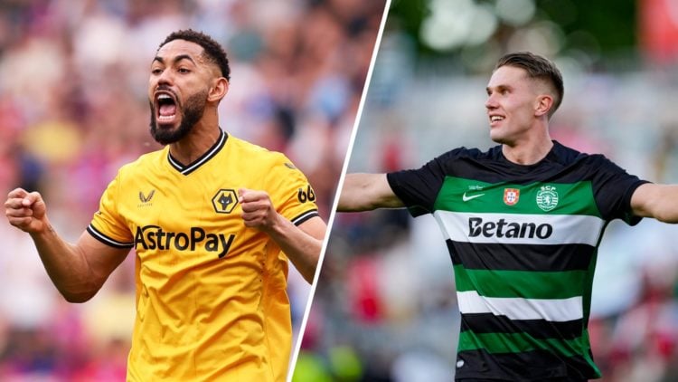 Split image of Manchester United signing Matheus Cunha and Sporting Lisbon striker Viktor Gyokeres.