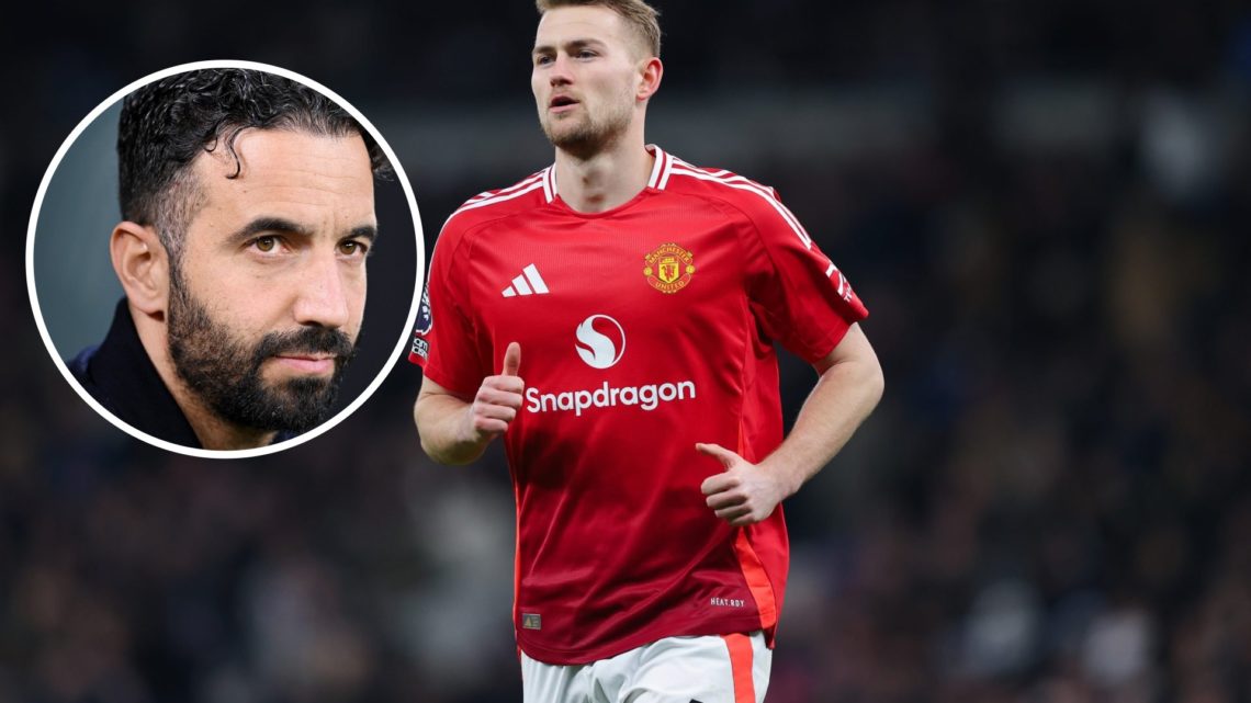 Matthijs de Ligt split image with Ruben Amorim
