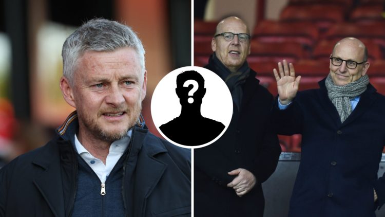 Split image of former Manchester United manager Ole Gunnar Solskjaer and majority owners Joel Glazer and Avram Glazer.