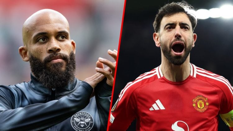 Bryan Mbeumo and Bruno Fernandes split