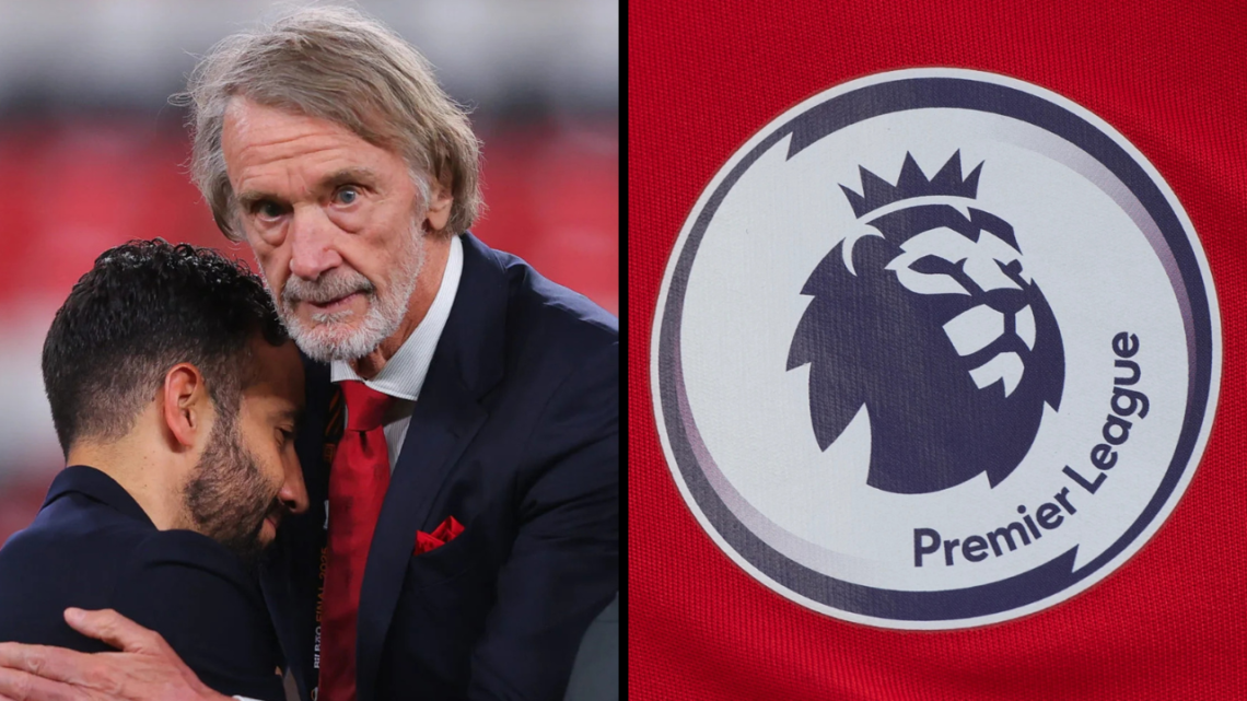 Sir Jim Ratcliffe consoles Ruben Amorim, head coach of Manchester United, after the UEFA Europa League Final 2025 between Tottenham Hotspur and Man...