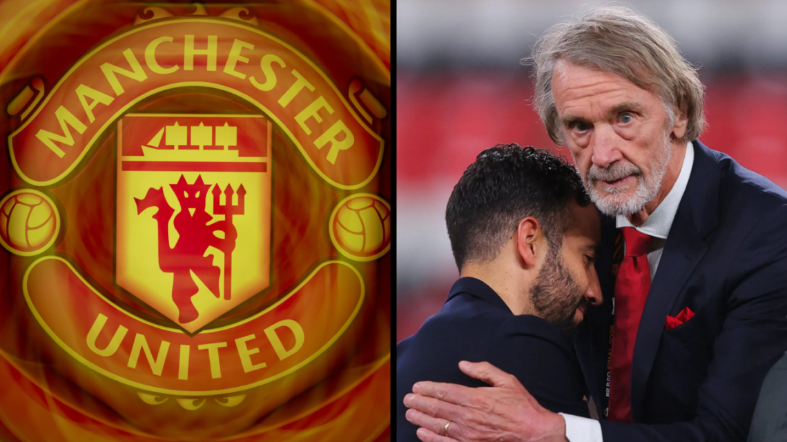 Sir Jim Ratcliffe consoles Ruben Amorim, head coach of Manchester United, after the UEFA Europa League Final 2025 between Tottenham Hotspur and Man...