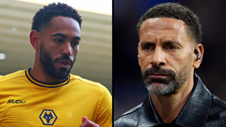 Rio Ferdinand, former professional footballer attendsthe UEFA Champions League 2024/25 League Knockout Play-off second leg match between Real Madri...