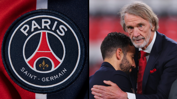 Sir Jim Ratcliffe consoles Ruben Amorim, head coach of Manchester United, after the UEFA Europa League Final 2025 between Tottenham Hotspur and Man...