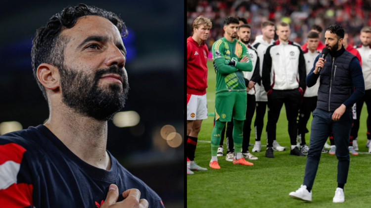 Manchester United Head Coach and Manager Ruben Amorim looks at the crowd ahead of the match between Manchester United and ASEAN All Stars at Bukit ...