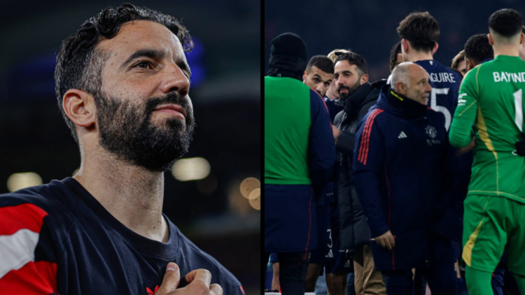 Manchester United Head Coach and Manager Ruben Amorim looks at the crowd ahead of the match between Manchester United and ASEAN All Stars at Bukit ...