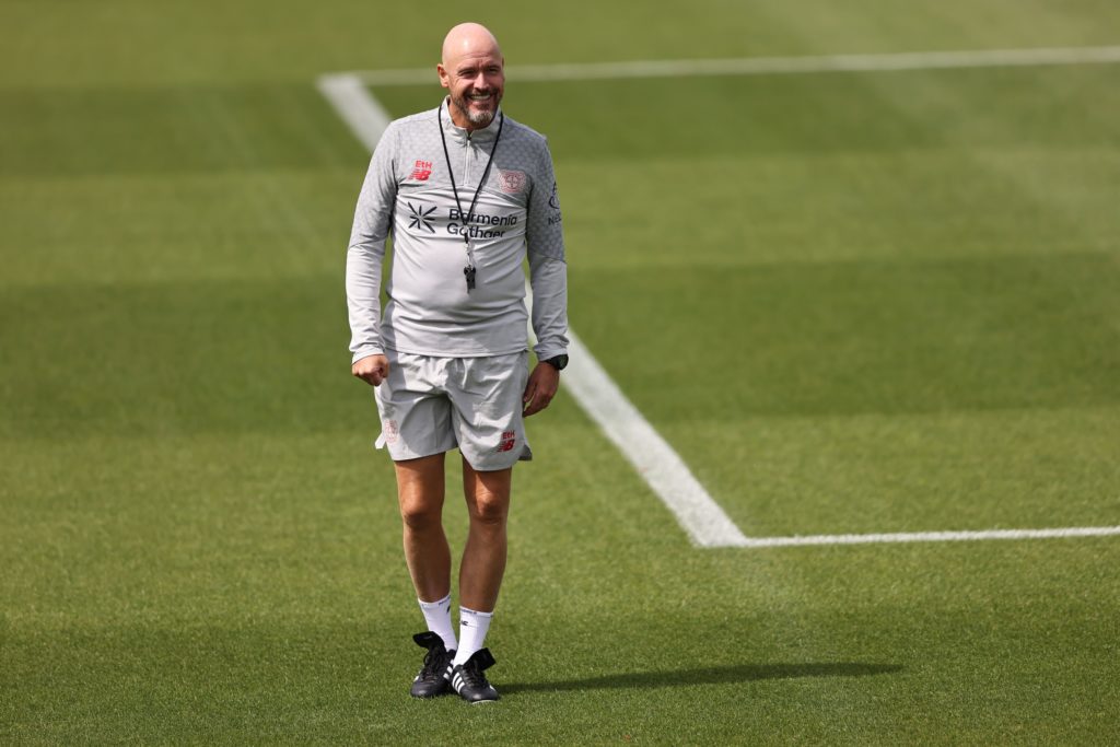 Erik ten Hag during Bayer Leverkusen pre-season training.