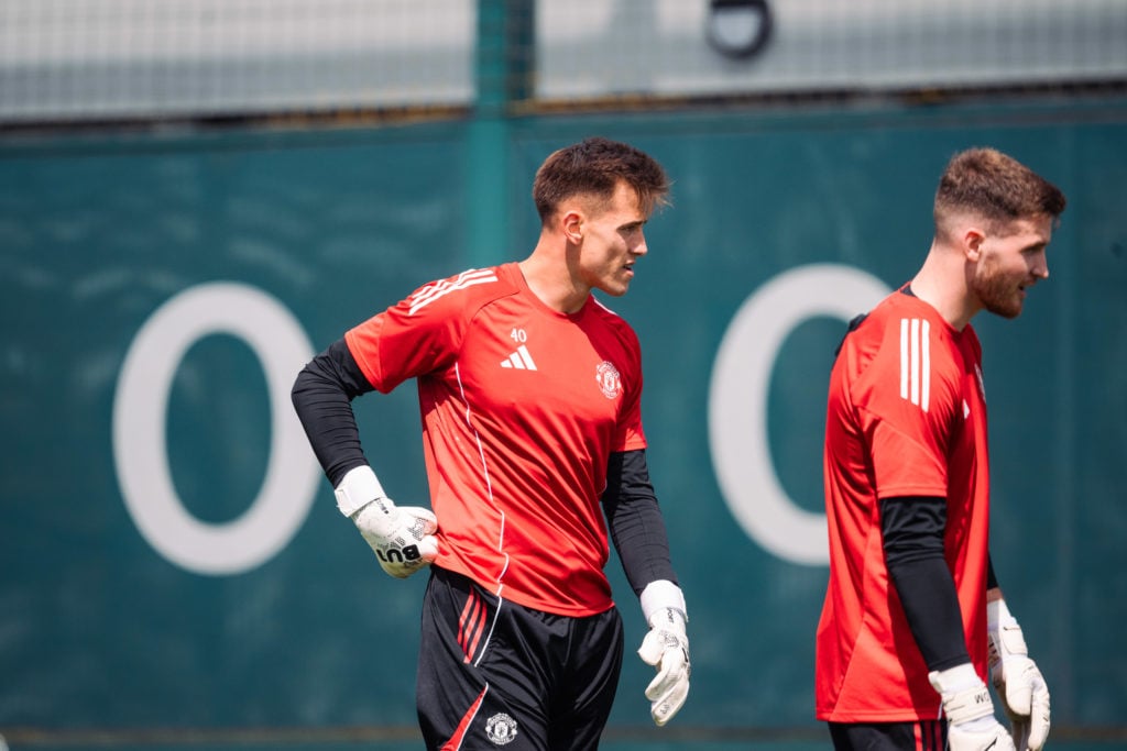 Radek Vitek in Man Utd pre-season training 2025/26.