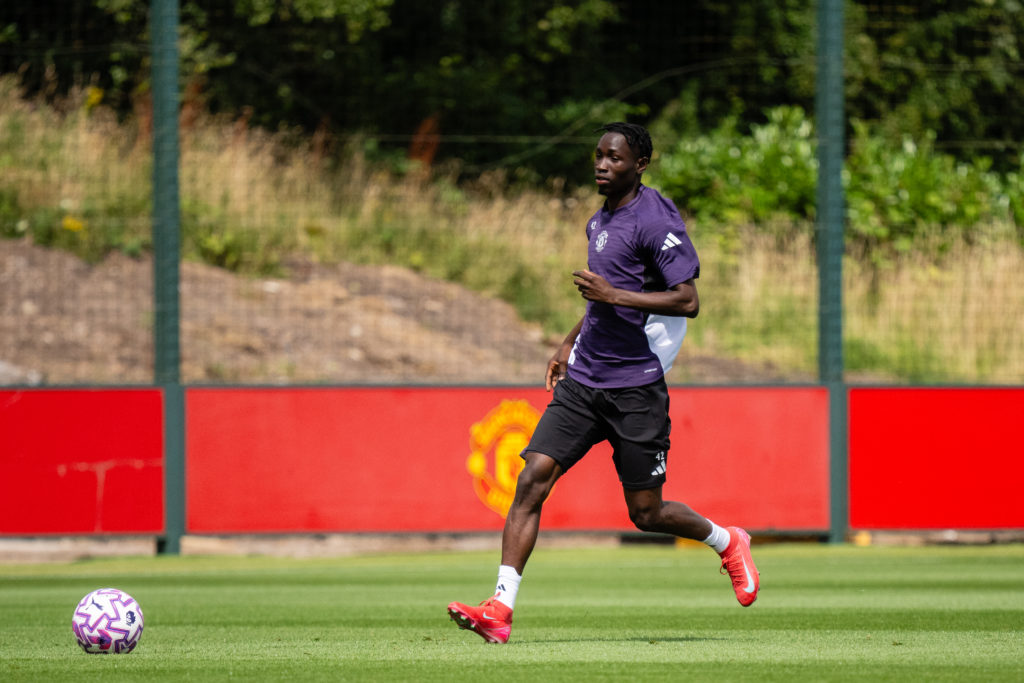 Sekou Kone in Manchester United Pre-Season Training, July 14, 2025