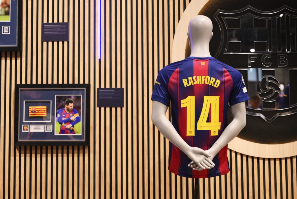 FC Barcelona Unveil New Signing Marcus Rashford