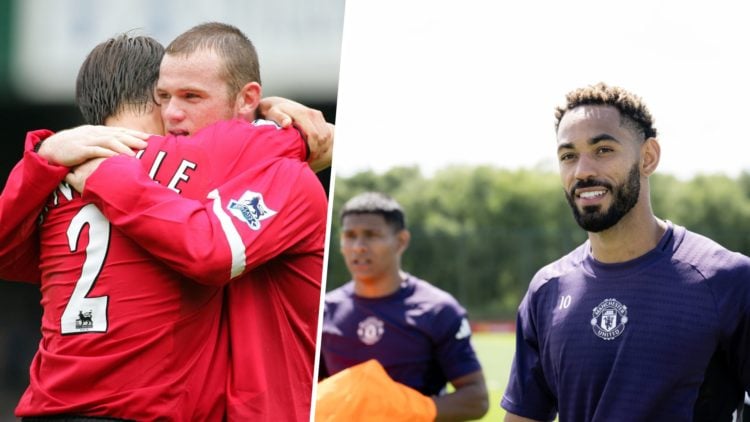 Matheus Cunha split image with Wayne Rooney