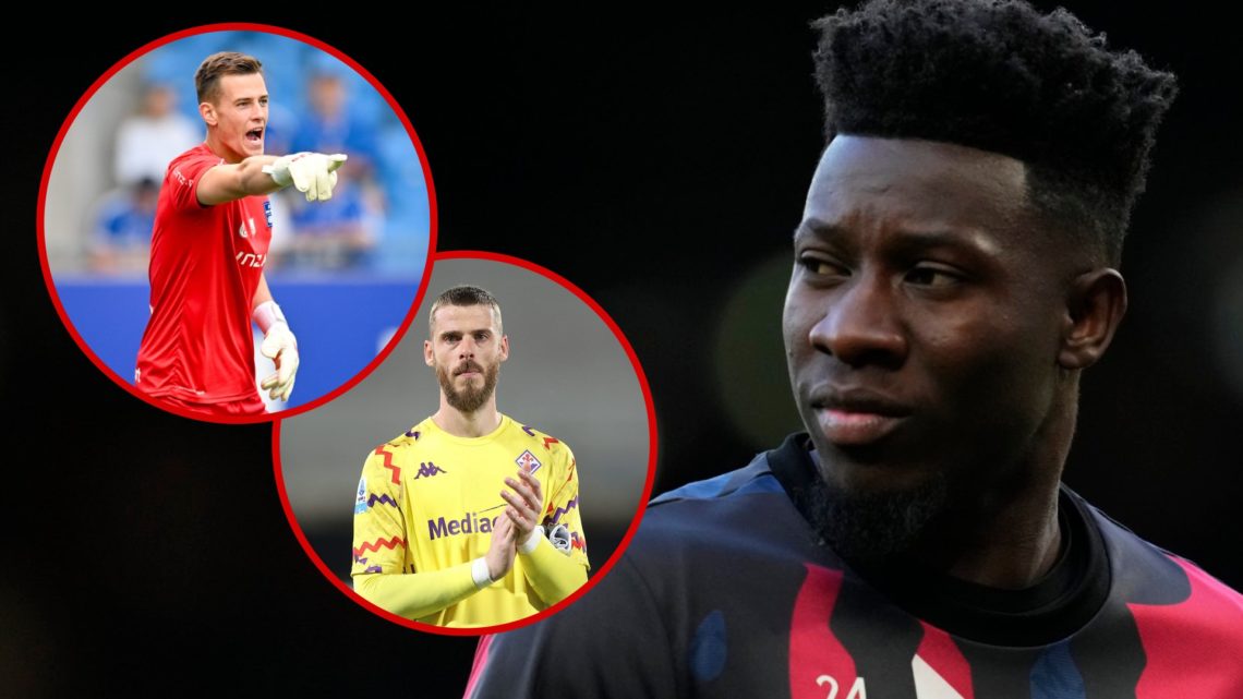 Andre Onana, with Radek Vitek and David De Gea inset