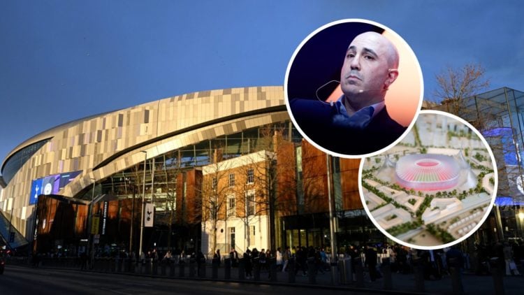 Tottenham Hotspur Stadium general view, Manchester United CEO Omar Berrada and new stadium concept.