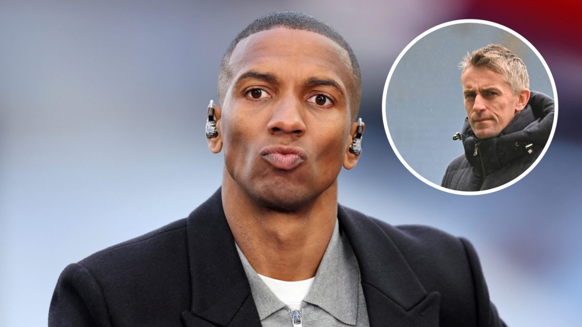 Ashley Young split image with Kieran McKenna