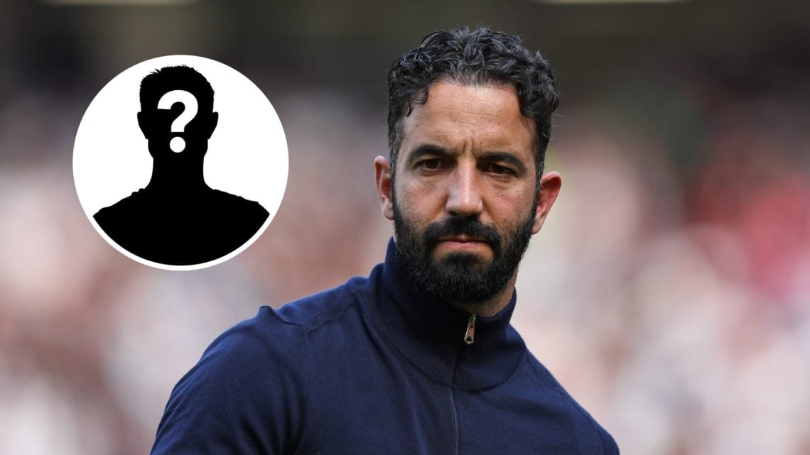 Ruben Amorim as Man Utd manager, mystery man silhouette