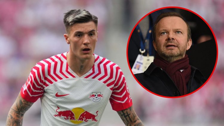 Benjamin Sesko, with Ed Woodward inset