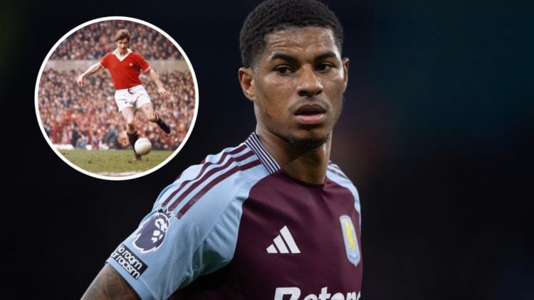 Marcus Rashford split image with Gordon Hill
