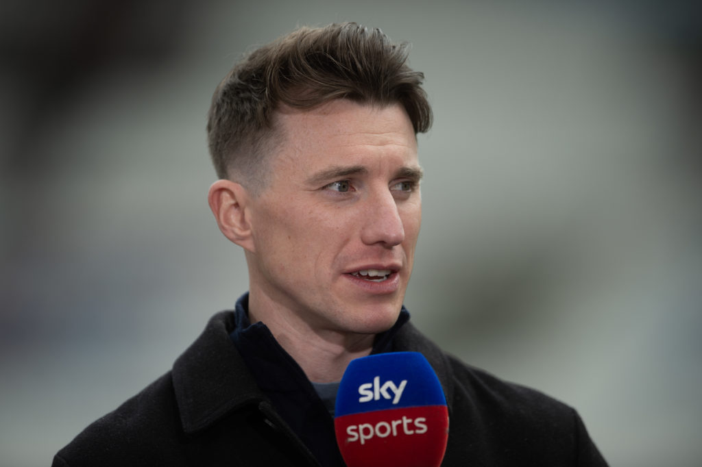 The Athletic reporter Laurie Whitwell is seen prior to the Premier League match between West Ham and Arsenal at the London Stadium in 2023 in London, England.