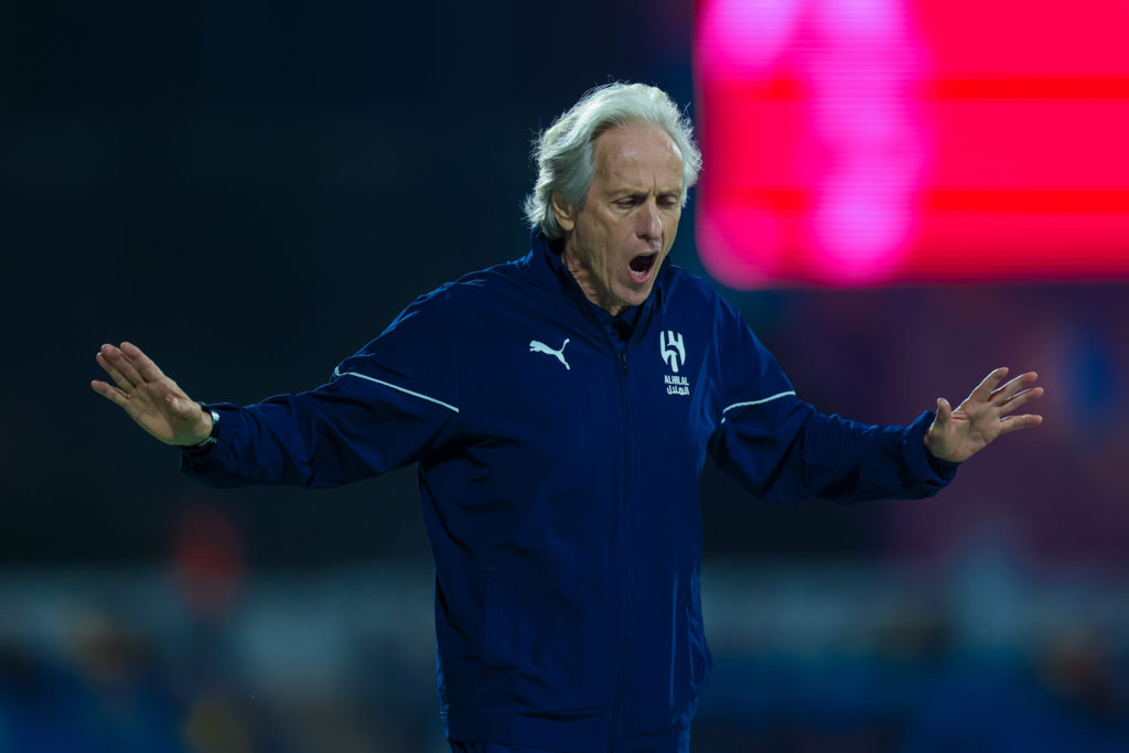 Jorge Jesus on the touchline managing Al Nassr