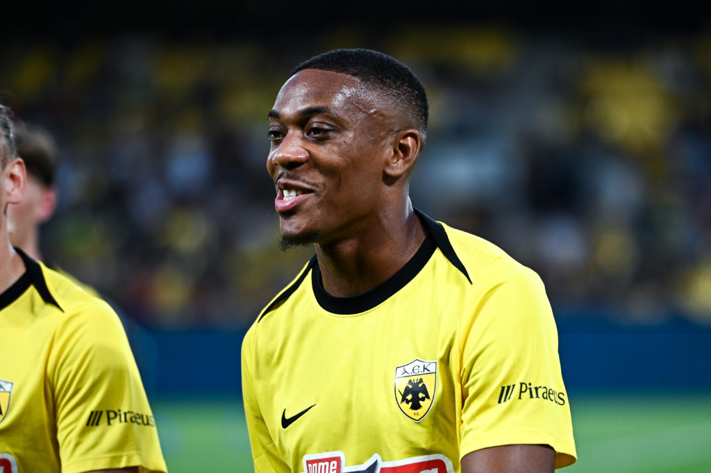 Anthony Martial playing against Hapoel Be'er Sheva FC
