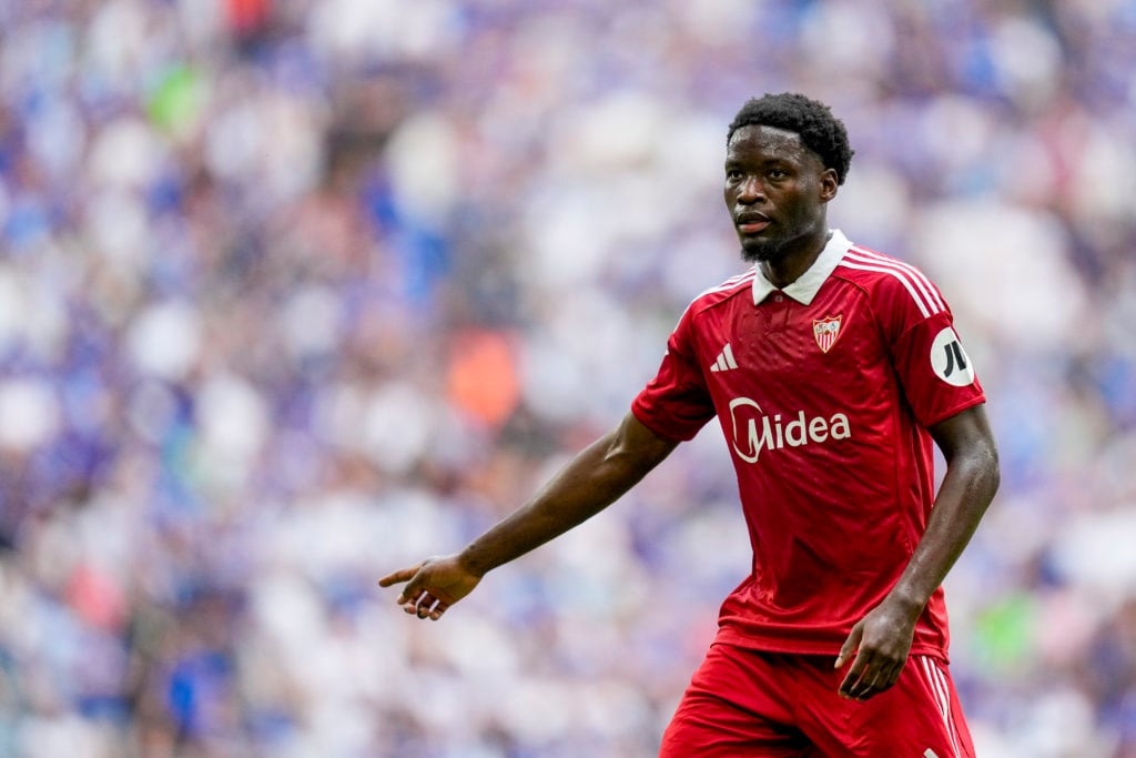 Lucien Agoume of Sevilla in action in pre-season.