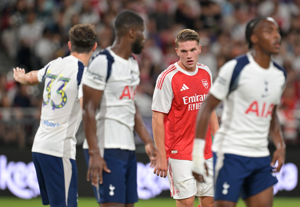 Viktor Gyokeres against Tottenham.