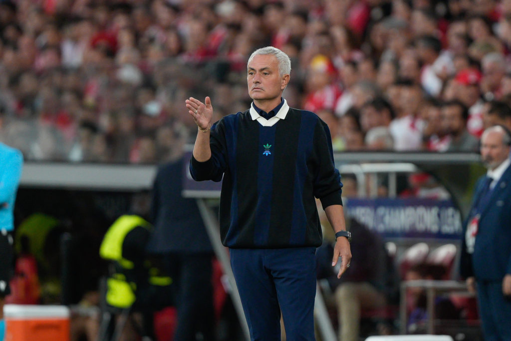Jose Mourinho on the touchline as Fenerbahce manager