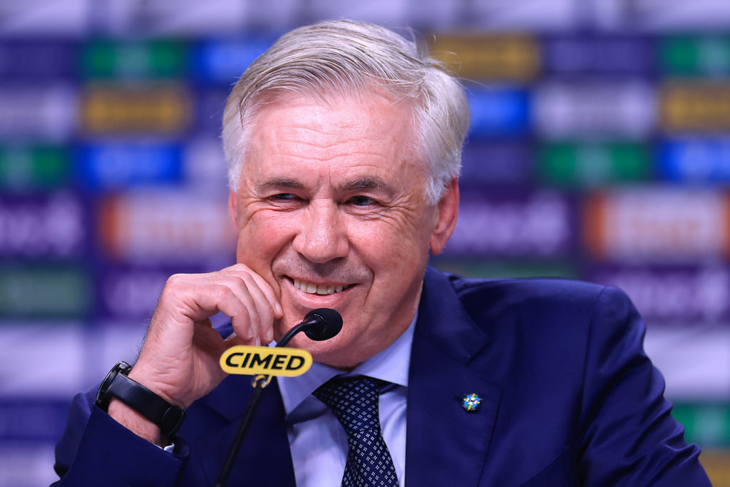 Carlo Ancelotti holds press conference as Brazil manager