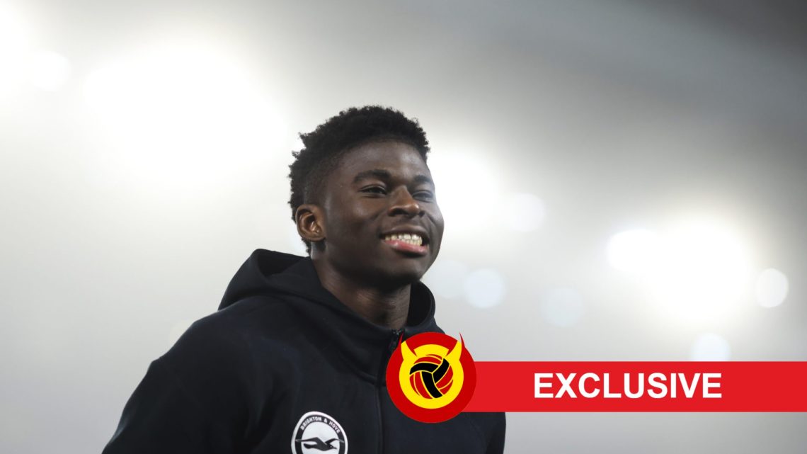 Carlos Baleba smiling, United in Focus exclusive