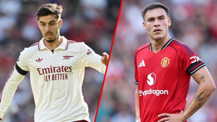 Kai Havertz / Manuel Ugarte split image