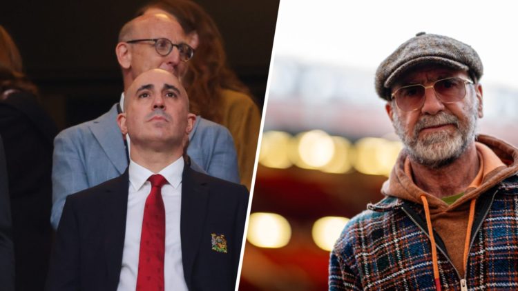 Omar Berrada split image with Eric Cantona