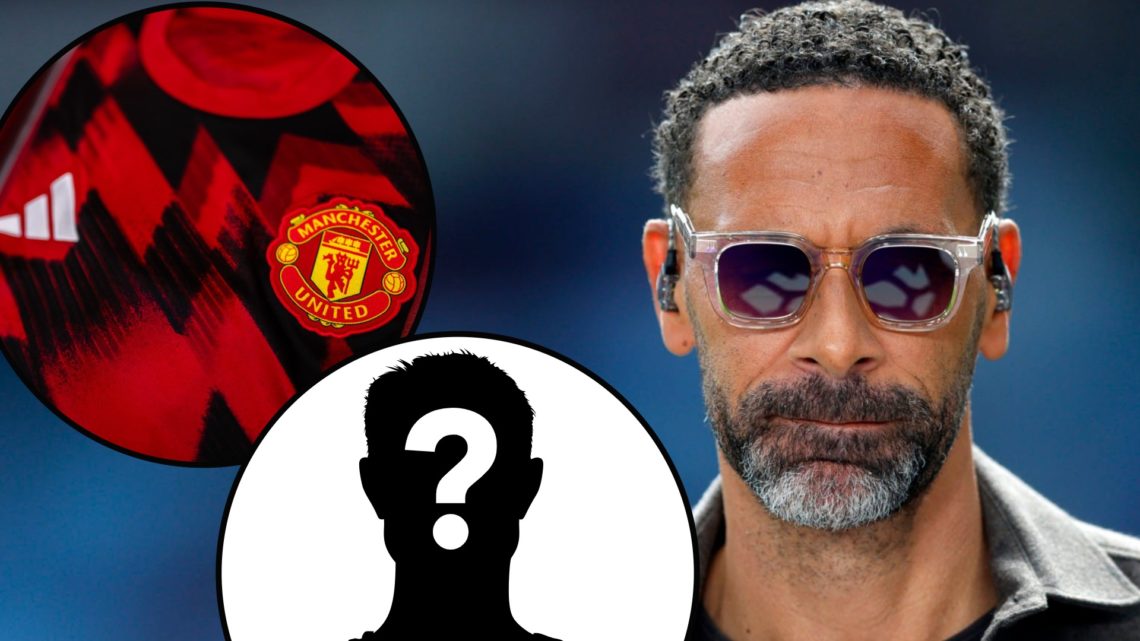 Manchester United legend Rio Ferdinand looks on during the Premier League match between Aston Villa and Fulham at Villa Park in 2025 in Birmingham,...