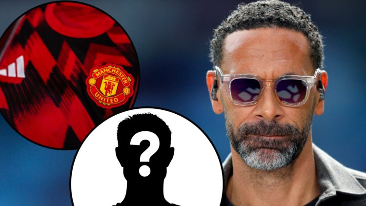 Manchester United legend Rio Ferdinand looks on during the Premier League match between Aston Villa and Fulham at Villa Park in 2025 in Birmingham,...