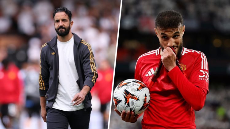 Ruben Amorim split image with Noussair Mazraoui