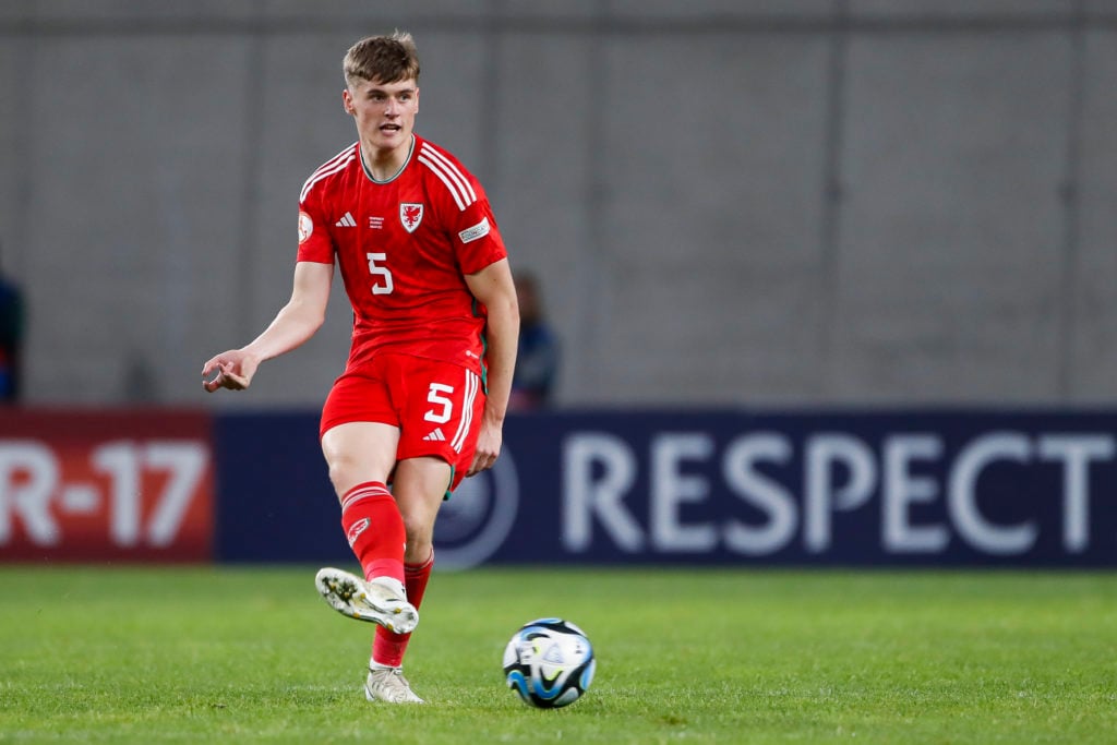 Dylan Lawlor playing international football representing Wales