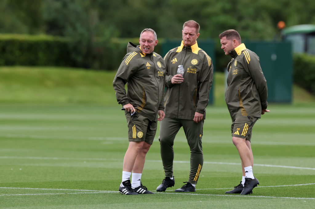 Leicester City training session with Steve Cooper and Alan Tate