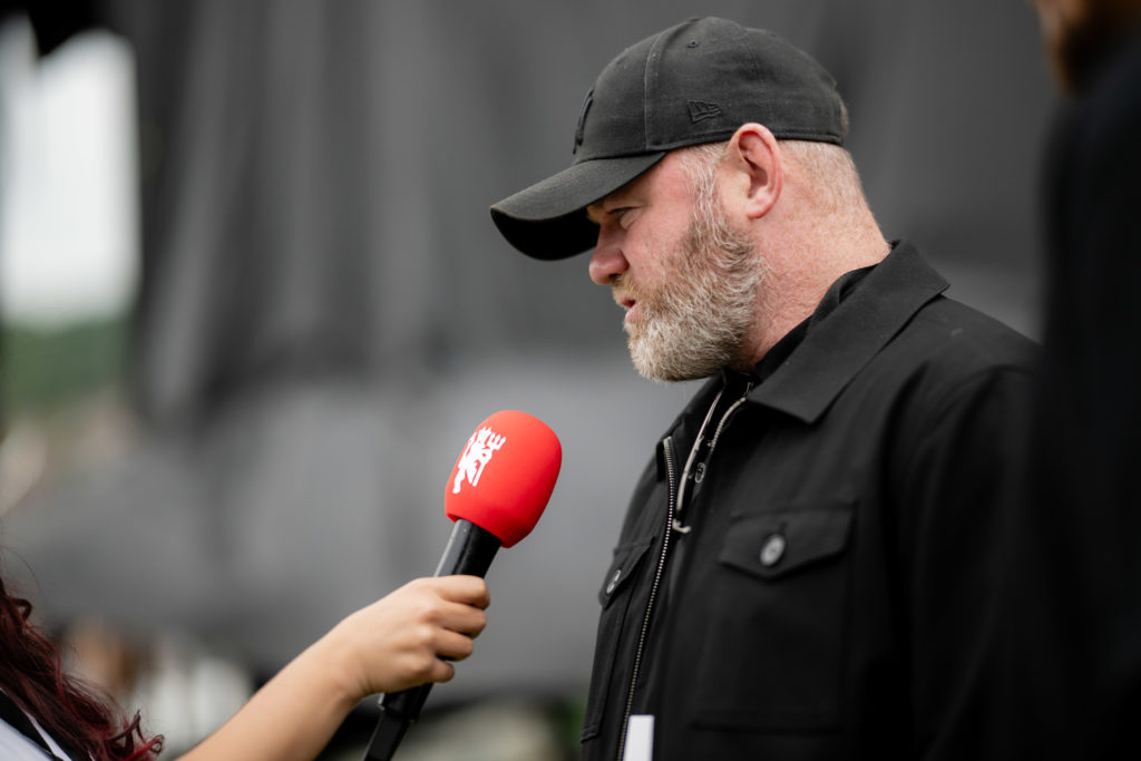 England legend Wayne Rooney ahead of the Europa League final between Tottenham Hotspur and Manchester United in 2025 in Bilbao, Spain.