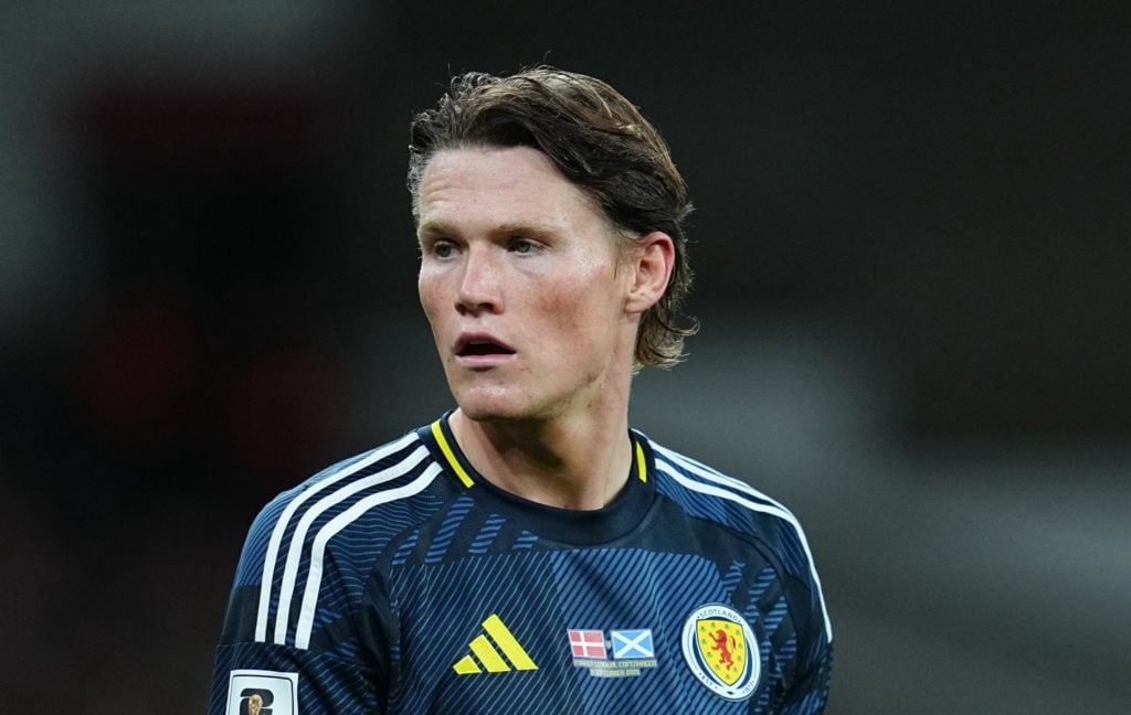 Scott McTominay of Scotland looks on