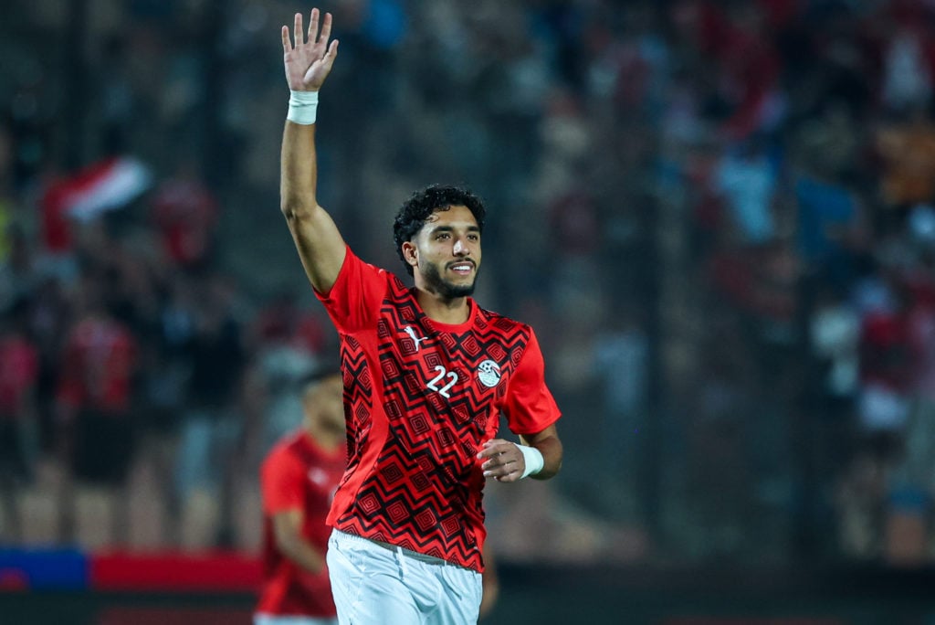Omar Marmoush playing for Egypt