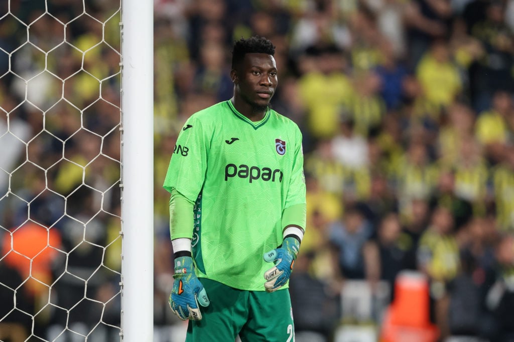 Andre Onana of Trabzonspor looks on
