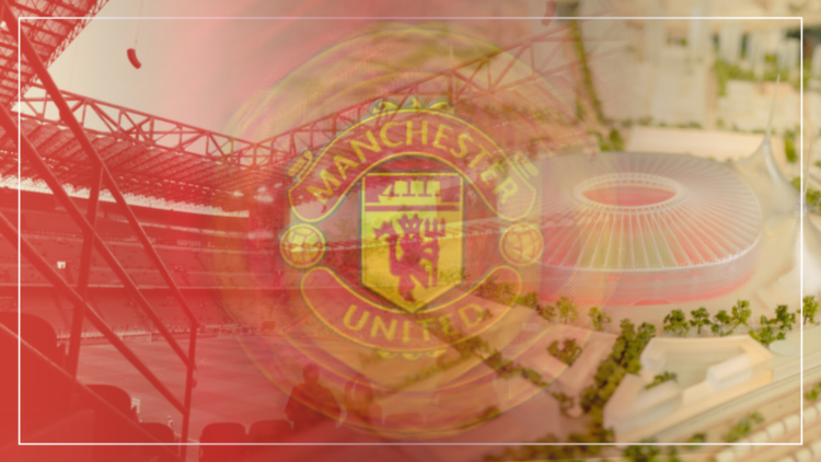 Manchester United new stadium design, San Siro split image