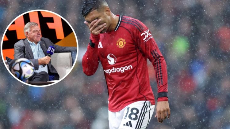 Casemiro split image with Sam Allardyce
