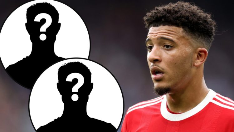 Manchester United loanee and Aston Villa summer signing Jadon Sancho during a Premier League match against Leicester City at the King Power Stadium.
