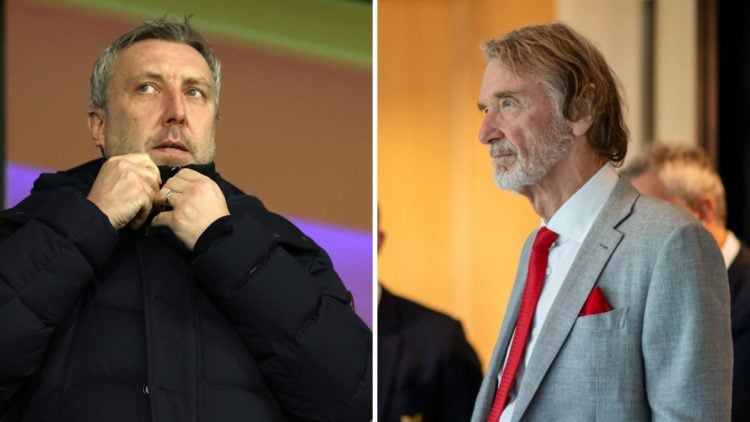 Split image of Manchester United sporting director Jason Wilcox and co-owner Sir Jim Ratcliffe.