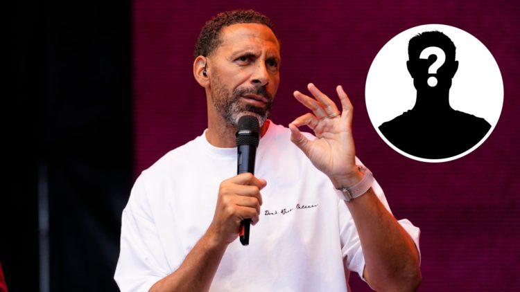 Rio Ferdinand split image with mystery player