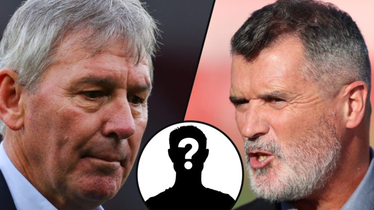 Manchester United legend and Sky Sports pundit Roy Keane, inset former Red Devils skipper and England international Bryan Robson.