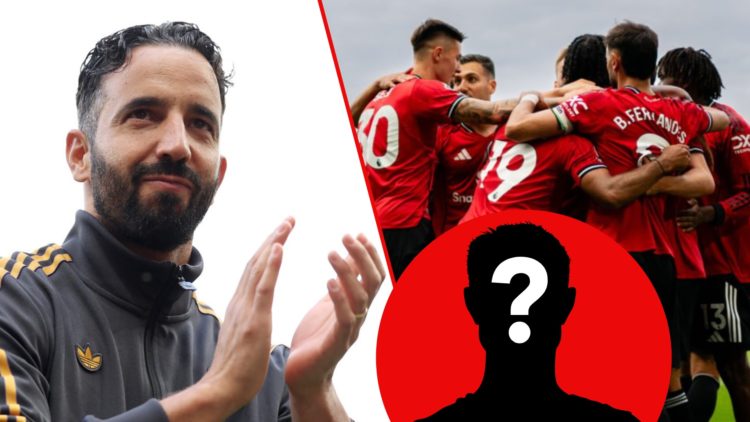 Ruben Amorim after the pre-season friendly match between Manchester United and Fiorentina at Old Trafford, inset Leny Yoro against Fulham at Craven...