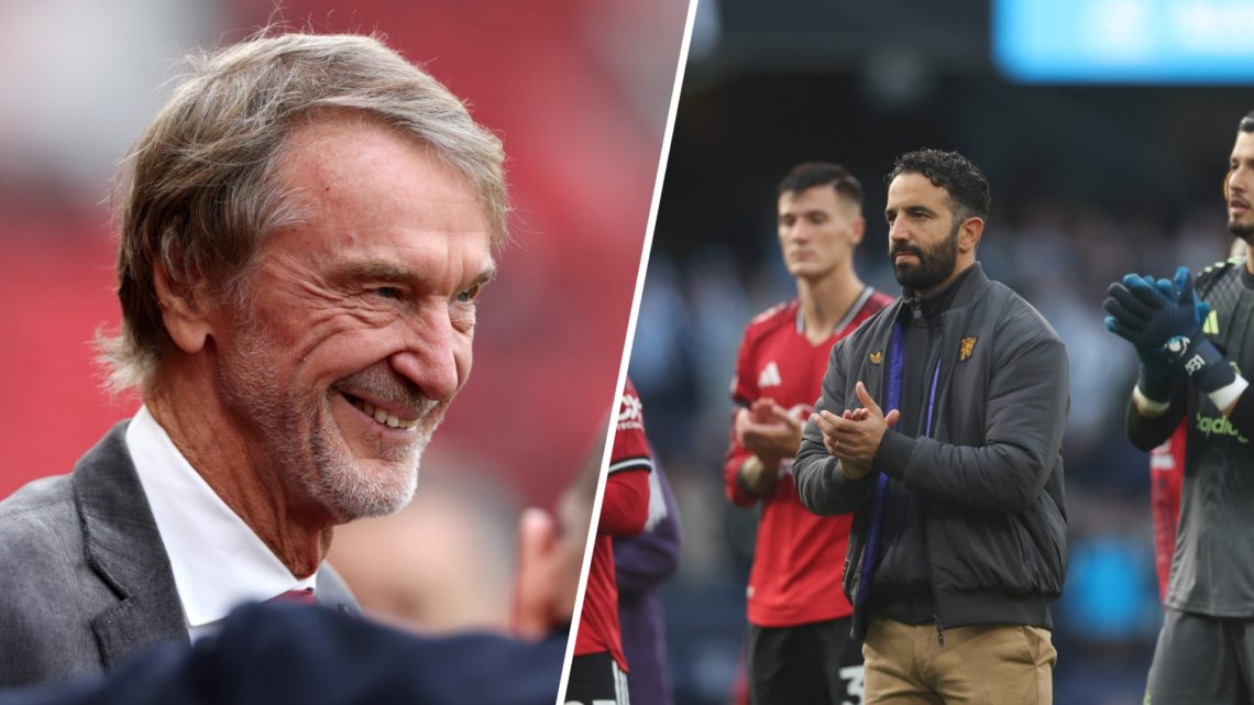Sir Jim Ratcliffe split image with Ruben Amorim